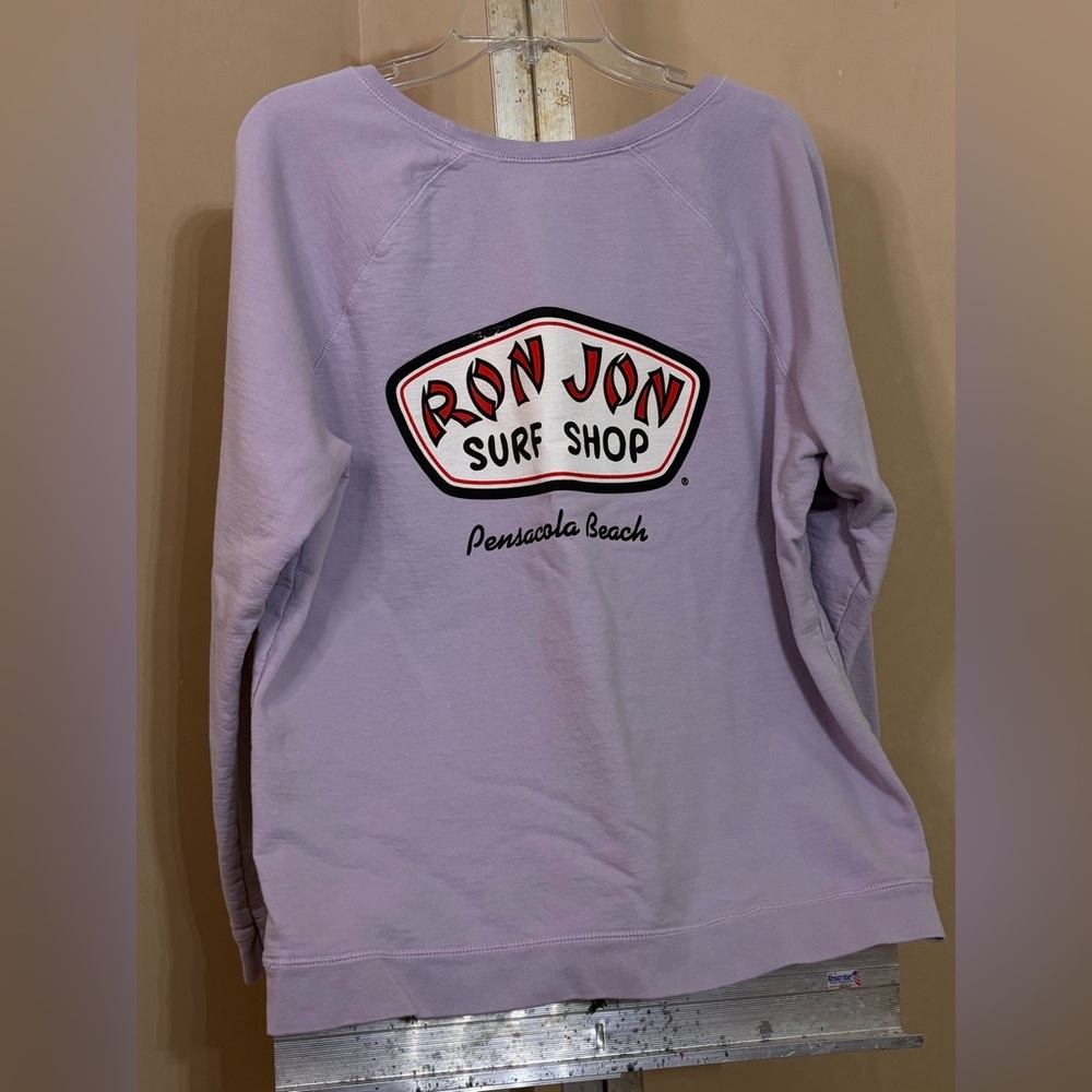 Ron Jon Surf Shop Lavender Sweatshirt Sz XL - Picture 2 of 7